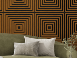Mexen Linea 13 akustinen seinäpaneeli 60 x 60 cm (4 kpl), huopa 9 mm, tekninen viilu, Luonnontammi - S110-60607-13-042
