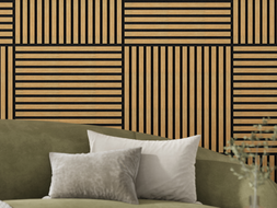 Mexen Linea 15 panel ścienny akustyczny 60 x 60 cm (4szt.), filc 9 mm, fornir techniczny, Dąb Classic - S110-60607-15-041