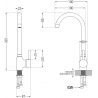 Mexen Bruno granite sink 1-bowl with drainer and Telma kitchen tap, white - 6513-20-670200-70
