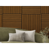 Mexen Linea 15 panel ścienny akustyczny 60 x 60 cm (4szt.), filc 9 mm, fornir techniczny, Dąb Natural - S110-60607-15-042