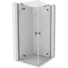 Mexen Mist-H Duo cabine de douche pivotante 100 x 100 cm, transparent, métal canon - 8A5-100L-100P-95-00
