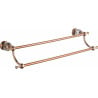 Mexen Estela doppio appendino per asciugamano, oro rosa - 7011525-60