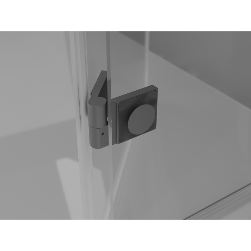 Mexen Mist-H Duo cabine de douche pliante 70 x 70 cm, transparent, chrome - 8A5-070L-070P-01-00