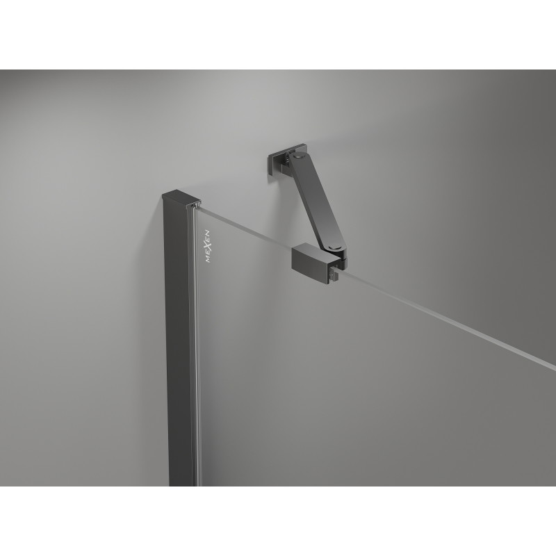 Mexen Mist-H Duo cabine de douche pliante 70 x 70 cm, transparent, chrome - 8A5-070L-070P-01-00