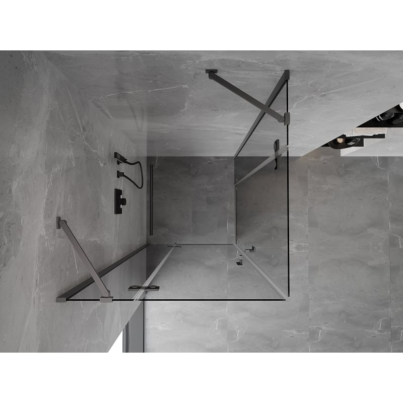 Mexen Mist-H Duo kabina prhaščna kabina 110 x 110 cm, prozorna, pištola metal - 8A5-110L-110P-95-00