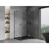 Mexen Mist-H Duo svängbar duschkabin höger 80 x 115 cm, transparent, gun metal - 8A5-080L-115P-95-00