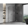 Mexen Mist-H Duo svängbar duschkabin höger 80 x 115 cm, transparent, gun metal - 8A5-080L-115P-95-00