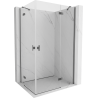 Mexen Mist-H Duo svängbar duschkabin höger 80 x 115 cm, transparent, gun metal - 8A5-080L-115P-95-00