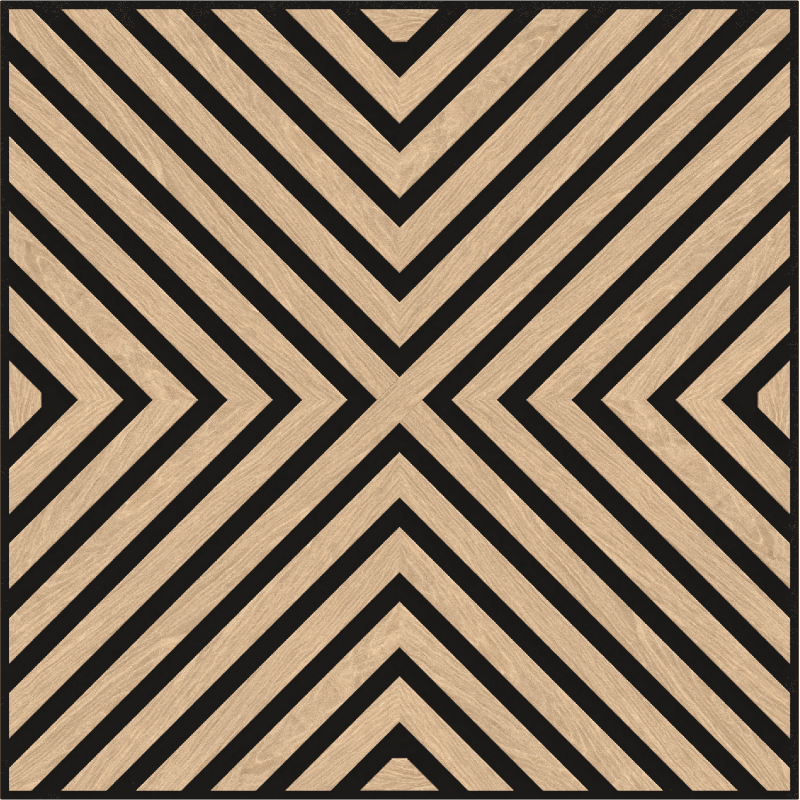 Mexen Linea 01 panel ścienny akustyczny 60 x 60 cm (4szt.), filc 9 mm, fornir techniczny, Bielony Dąb - S110-60607-01-040