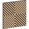Mexen Linea 01 akoestisch wandpaneel 60 x 60 cm (4 stuks), vilt 9 mm, technisch fineer, Gebleekte Eik - S110-60607-01-040