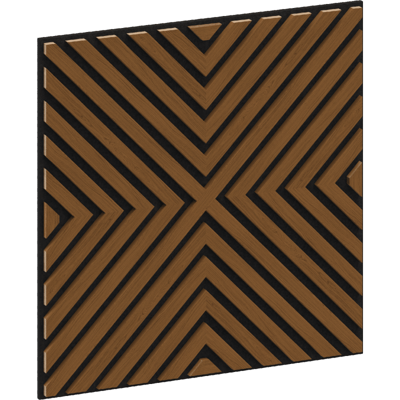 Mexen Linea 01 panel ścienny akustyczny 60 x 60 cm (4szt.), filc 9 mm, fornir techniczny, Dąb Natural - S110-60607-01-042