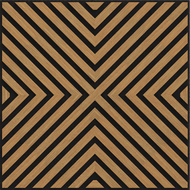 Mexen Linea 01 panel de pared acústico 60 x 60 cm (4 unidades), fieltro de 9 mm, chapa técnica, Roble Clásico