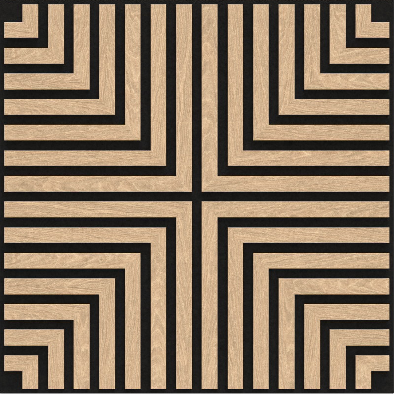 Mexen Linea 02 ακουστικό πάνελ τοίχου 60 x 60 cm (4 τεμ.), τσόχα 9 mm, τεχνική