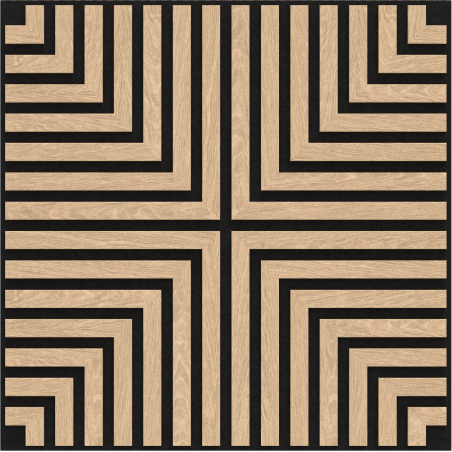 Mexen Linea 02 ακουστικό πάνελ τοίχου 60 x 60 cm (4 τεμ.), τσόχα 9 mm, τεχνική