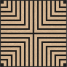 Mexen Linea 02 panneau mural acoustique 60 x 60 cm (4pcs), feutre 9 mm, placage technique, Chêne Blanchi - S110-60607-02-040