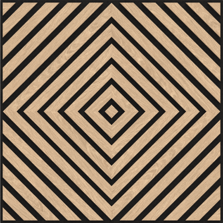 Mexen Linea 03 panel ścienny akustyczny 60 x 60 cm (4szt.), filc 9 mm, fornir techniczny, Bielony Dąb - S110-60607-03-040