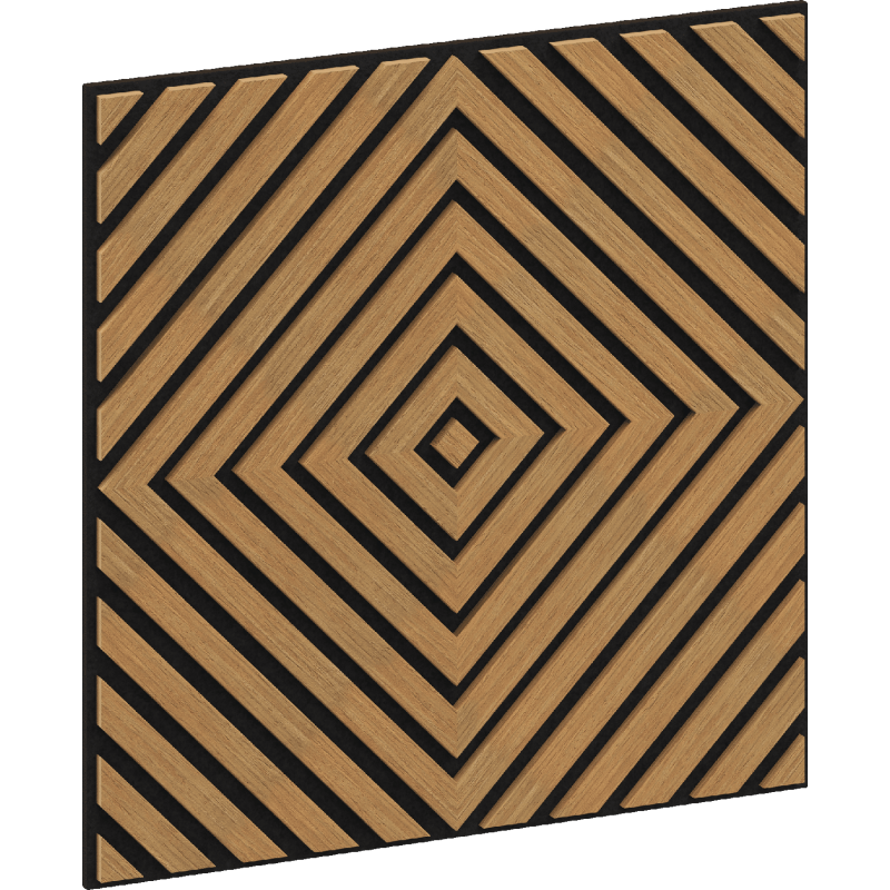 Mexen Linea 03 panel ścienny akustyczny 60 x 60 cm (4szt.), filc 9 mm, fornir techniczny, Dąb Classic - S110-60607-03-041