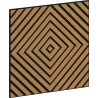 Mexen Linea 03 panel ścienny akustyczny 60 x 60 cm (4szt.), filc 9 mm, fornir techniczny, Dąb Classic - S110-60607-03-041