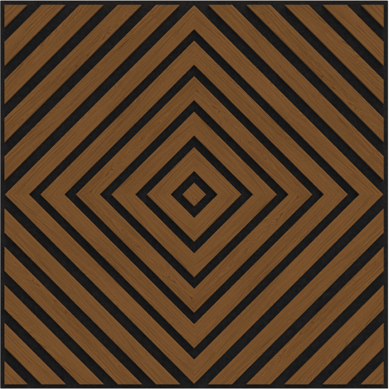 Mexen Linea 03 panel ścienny akustyczny 60 x 60 cm (4szt.), filc 9 mm, fornir techniczny, Dąb Natural - S110-60607-03-042