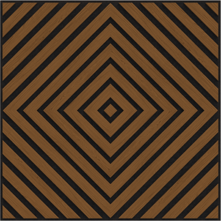 Mexen Linea 03 panel ścienny akustyczny 60 x 60 cm (4szt.), filc 9 mm, fornir techniczny, Dąb Natural - S110-60607-03-042