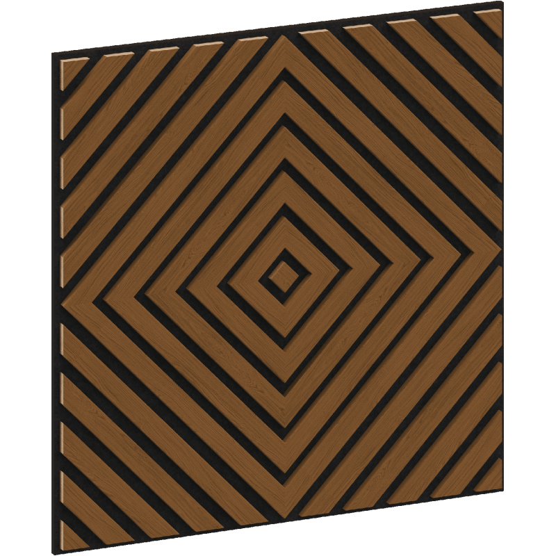 Mexen Linea 03 panel ścienny akustyczny 60 x 60 cm (4szt.), filc 9 mm, fornir techniczny, Dąb Natural - S110-60607-03-042