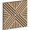 Mexen Linea 05 panel ścienny akustyczny 60 x 60 cm (4szt.), filc 9 mm, fornir techniczny, Bielony Dąb - S110-60607-05-040