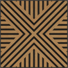 Mexen Linea 05 panel ścienny akustyczny 60 x 60 cm (4szt.), filc 9 mm, fornir techniczny, Dąb Classic - S110-60607-05-041