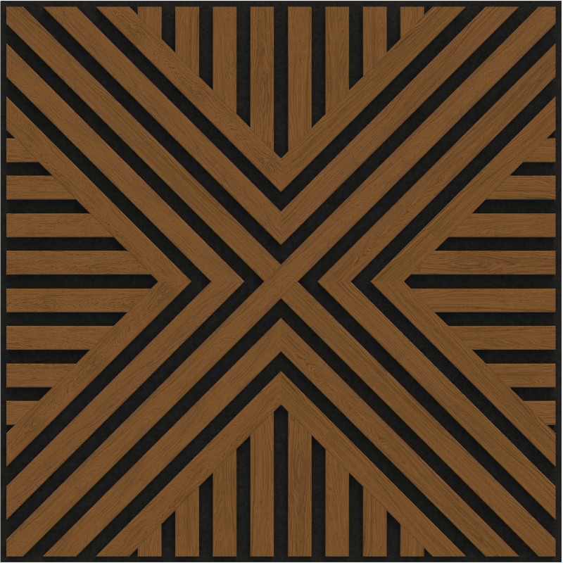 Mexen Linea 05 ακουστικό πάνελ τοίχου 60 x 60 cm (4τμχ.), τσόχα 9 mm, τεχνικός