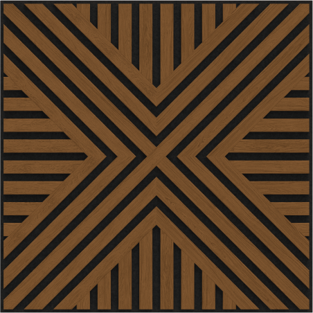 Mexen Linea 05 panel ścienny akustyczny 60 x 60 cm (4szt.), filc 9 mm, fornir techniczny, Dąb Natural - S110-60607-05-042