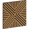 Mexen Linea 06 panel ścienny akustyczny 60 x 60 cm (4szt.), filc 9 mm, fornir techniczny, Dąb Classic - S110-60607-06-041