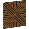 Mexen Linea 06 akustična stenska plošča 60 x 60 cm (4 kosi), filc 9 mm, tehnični furnir, Naravni Hrast - S110-60607-06-042