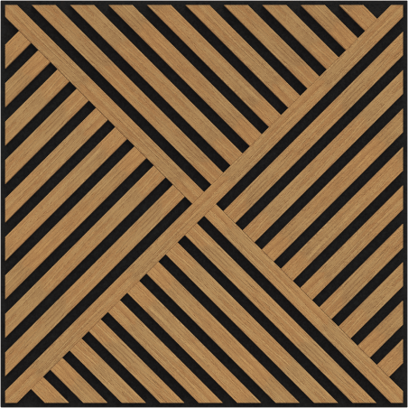 Mexen Linea 08 panel ścienny akustyczny 60 x 60 cm (4szt.), filc 9 mm, fornir techniczny, Dąb Classic - S110-60607-08-041