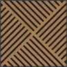 Mexen Linea 08 panel ścienny akustyczny 60 x 60 cm (4szt.), filc 9 mm, fornir techniczny, Dąb Classic - S110-60607-08-041