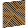 Mexen Linea 08 akustična stenska plošča 60 x 60 cm (4 kosi), filc 9 mm, tehnični furnir, Hrast Classic - S110-60607-08-041