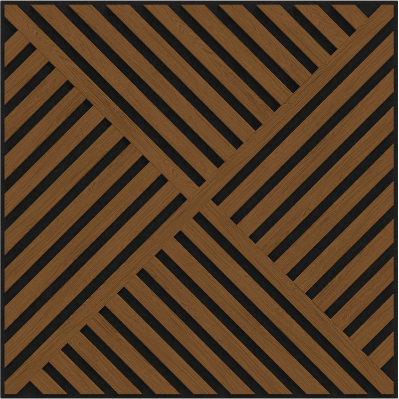 Mexen Linea 08 panel ścienny akustyczny 60 x 60 cm (4szt.), filc 9 mm, fornir techniczny, Dąb Natural - S110-60607-08-042