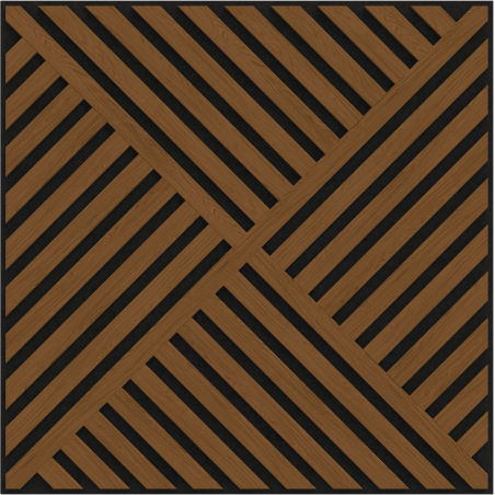 Mexen Linea 08 panel ścienny akustyczny 60 x 60 cm (4szt.), filc 9 mm, fornir techniczny, Dąb Natural - S110-60607-08-042