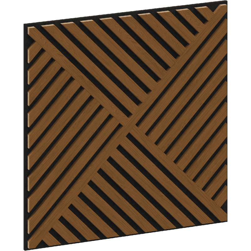 Mexen Linea 08 panel ścienny akustyczny 60 x 60 cm (4szt.), filc 9 mm, fornir techniczny, Dąb Natural - S110-60607-08-042