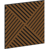Mexen Linea 08 akustična stenska plošča 60 x 60 cm (4 kosi), filc 9 mm, tehnični furnir, Naravni Hrast - S110-60607-08-042