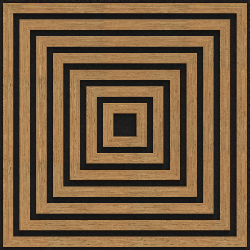 Mexen Linea 13 panel ścienny akustyczny 60 x 60 cm (4szt.), filc 9 mm, fornir techniczny, Dąb Classic - S110-60607-13-041