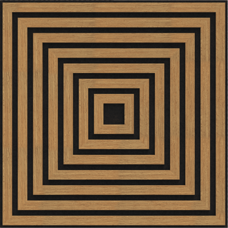 Mexen Linea 13 panel ścienny akustyczny 60 x 60 cm (4szt.), filc 9 mm, fornir techniczny, Dąb Classic - S110-60607-13-041
