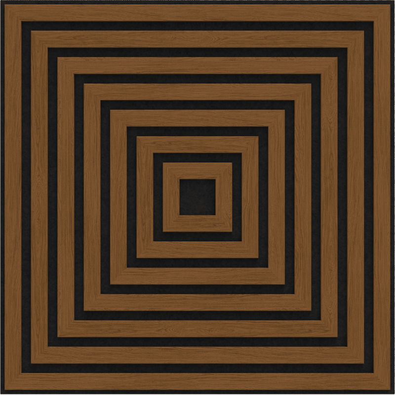Mexen Linea 13 panel ścienny akustyczny 60 x 60 cm (4szt.), filc 9 mm, fornir techniczny, Dąb Natural - S110-60607-13-042
