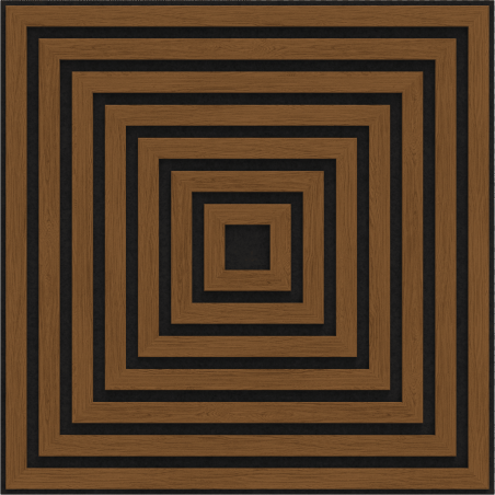 Mexen Linea 13 panel ścienny akustyczny 60 x 60 cm (4szt.), filc 9 mm, fornir techniczny, Dąb Natural - S110-60607-13-042