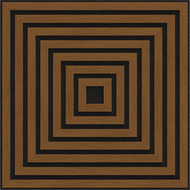 Mexen Linea 13 akustinen seinäpaneeli 60 x 60 cm (4 kpl), huopa 9 mm, tekninen viilu, Luonnontammi - S110-60607-13-042