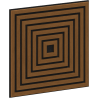 Mexen Linea 13 panel ścienny akustyczny 60 x 60 cm (4szt.), filc 9 mm, fornir techniczny, Dąb Natural - S110-60607-13-042