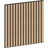 Mexen Linea 15 akustinen seinäpaneeli 60 x 60 cm (4 kpl), huopa 9 mm, tekninen viilu, valkaistu tammi - S110-60607-15-040
