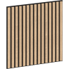 Mexen Linea 15 panel ścienny akustyczny 60 x 60 cm (4szt.), filc 9 mm, fornir techniczny, Bielony Dąb - S110-60607-15-040