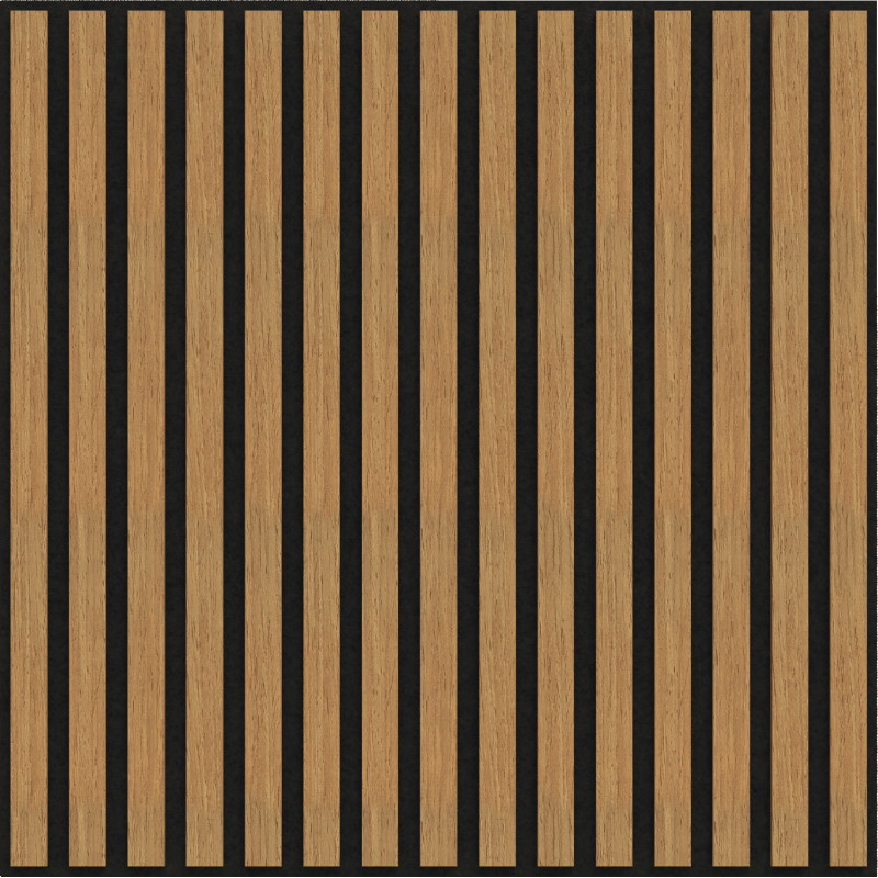 Mexen Linea 15 akoestisch wandpaneel 60 x 60 cm (4 stuks), vilt 9 mm, technisch fineer, Eik Classic - S110-60607-15-041