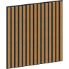 Mexen Linea 15 panneau mural acoustique 60 x 60 cm (4 pièces), feutre 9 mm, placage technique, Chêne Classique