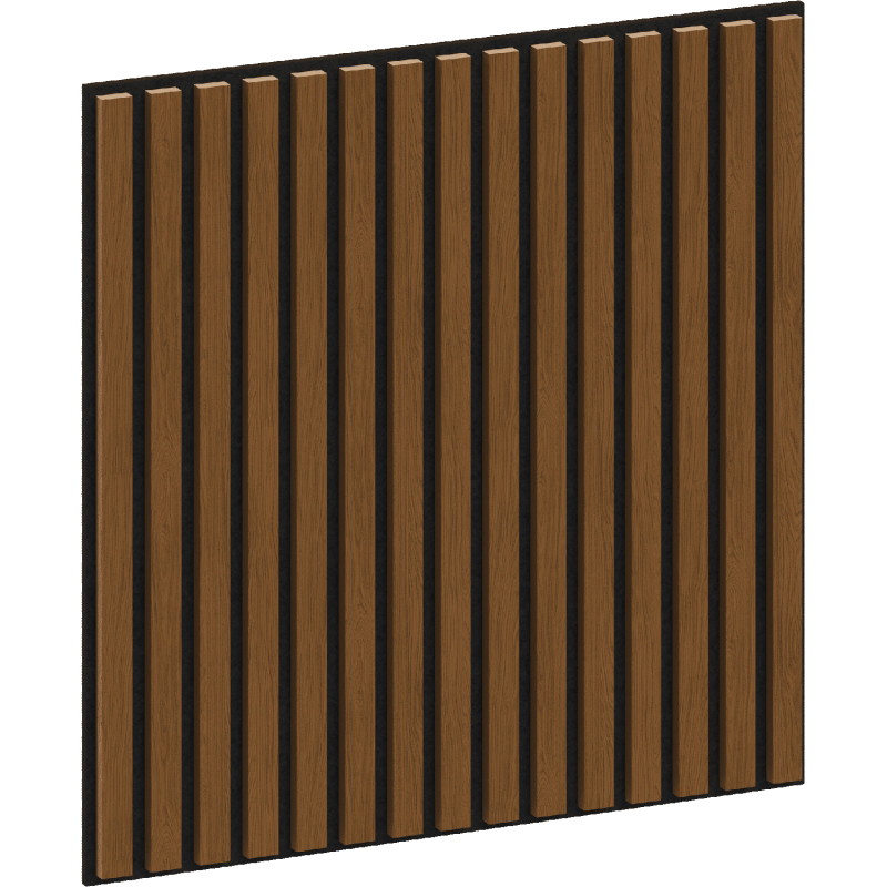 Mexen Linea 15 akoestisch wandpaneel 60 x 60 cm (4 stuks), vilt 9 mm, technisch fineer, Natuurlijke Eik - S110-60607-15-042