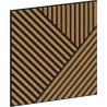 Mexen Linea 25 panel ścienny akustyczny 60 x 60 cm (4szt.), filc 9 mm, fornir techniczny, Dąb Classic - S110-60607-25-041